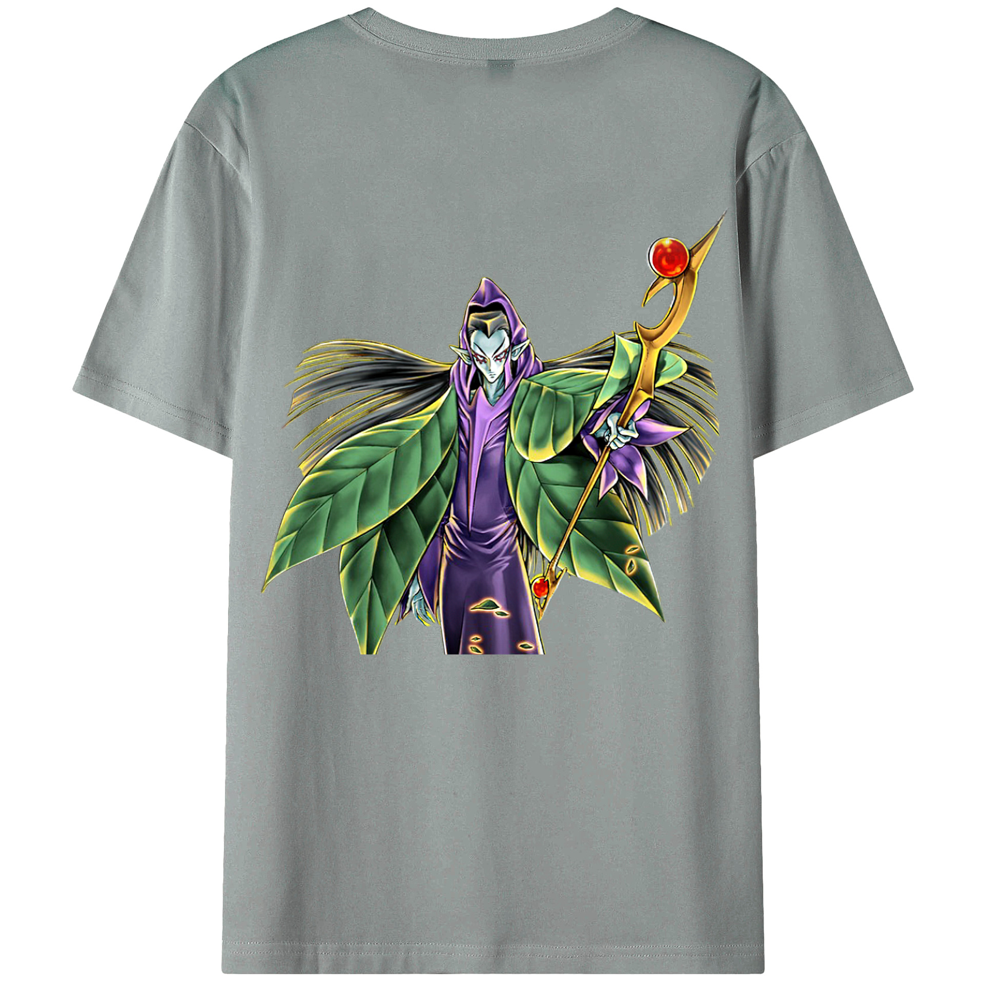 （画像用） 遊☆戯☆王 Yu-Gi-Oh! 綿100％ メンズ半袖Tシャツ（バックプリント） 通気性